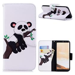 Tree Panda Leather Wallet Case for Samsung Galaxy S8