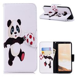 Football Panda Leather Wallet Case for Samsung Galaxy S8