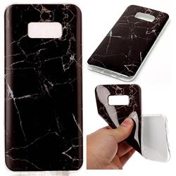 Black Soft TPU Marble Pattern Case for Samsung Galaxy S8 Plus S8+