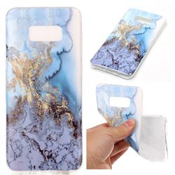 Sea Blue Soft TPU Marble Pattern Case for Samsung Galaxy S8 Plus S8+