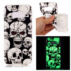 Red-eye Ghost Skull Noctilucent Soft TPU Back Cover for Samsung Galaxy S8 Plus S8+