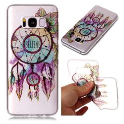 Flower Wind Chimes Super Clear Flash Powder Shiny Soft TPU Back Cover for Samsung Galaxy S8 Plus S8+