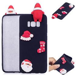 Black Santa Claus Christmas Xmax Soft 3D Silicone Case for Samsung Galaxy S8 Plus S8+
