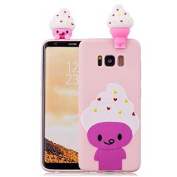 Ice Cream Man Soft 3D Climbing Doll Soft Case for Samsung Galaxy S8 Plus S8+