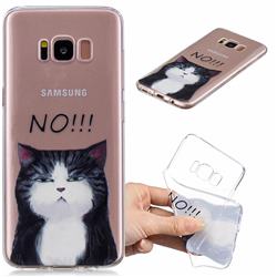 Cat Say No Clear Varnish Soft Phone Back Cover for Samsung Galaxy S8 Plus S8+