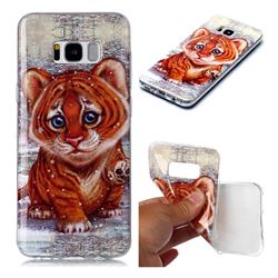 Cute Tiger Baby Soft TPU Cell Phone Back Cover for Samsung Galaxy S8 Plus S8+