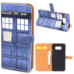Police Box Leather Wallet Case for Samsung Galaxy S8+ S8 Plus