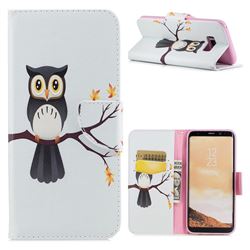 Owl on Tree Leather Wallet Case for Samsung Galaxy S8 Plus S8+