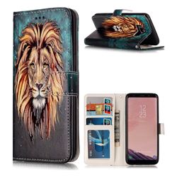 Ice Lion 3D Relief Oil PU Leather Wallet Case for Samsung Galaxy S8 Plus S8+
