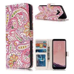 Pepper Flowers 3D Relief Oil PU Leather Wallet Case for Samsung Galaxy S8 Plus S8+