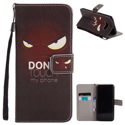 Angry Eyes PU Leather Wallet Case for Samsung Galaxy S8 Plus S8+