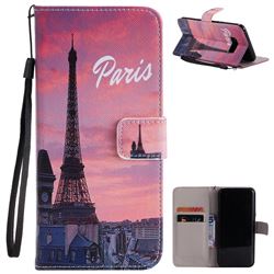 Paris Eiffel Tower PU Leather Wallet Case for Samsung Galaxy S8 Plus S8+