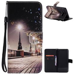 City Night View PU Leather Wallet Case for Samsung Galaxy S8 Plus S8+