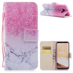 Marble Powder PU Leather Wallet Case for Samsung Galaxy S8 Plus S8+