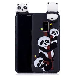 Ascended Panda Soft 3D Climbing Doll Soft Case for Samsung Galaxy S9