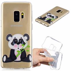 Bamboo Panda Clear Varnish Soft Phone Back Cover for Samsung Galaxy S9