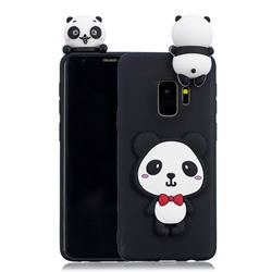 Red Bow Panda Soft 3D Climbing Doll Soft Case for Samsung Galaxy S9