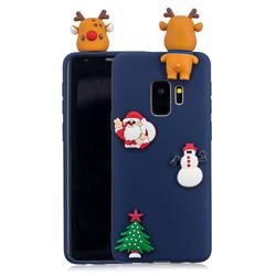 Navy Elk Christmas Xmax Soft 3D Silicone Case for Samsung Galaxy S9