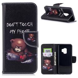 Chainsaw Bear Leather Wallet Case for Samsung Galaxy S9