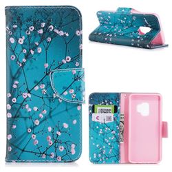 Blue Plum Leather Wallet Case for Samsung Galaxy S9