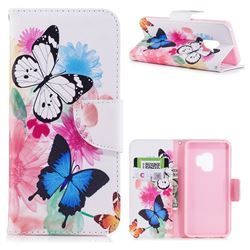 Vivid Flying Butterflies Leather Wallet Case for Samsung Galaxy S9
