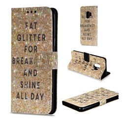 Shine All Day 3D Painted Leather Wallet Case for Samsung Galaxy S9