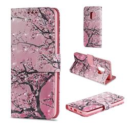 Cherry Tree 3D Painted Leather Wallet Case for Samsung Galaxy S9