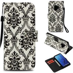 Crown Lace 3D Painted Leather Wallet Case for Samsung Galaxy S9