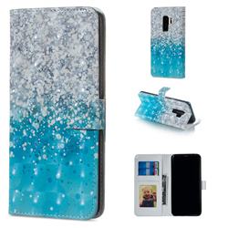 Sea Sand 3D Painted Leather Phone Wallet Case for Samsung Galaxy S9