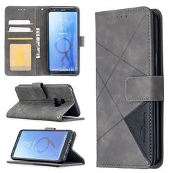 Binfen Color BF05 Prismatic Slim Wallet Flip Cover for Samsung Galaxy S9 - Gray