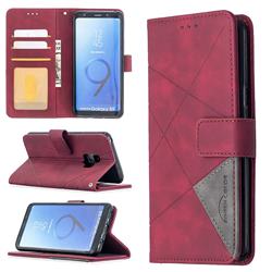 Binfen Color BF05 Prismatic Slim Wallet Flip Cover for Samsung Galaxy S9 - Red