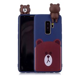 Cute Bear Soft 3D Climbing Doll Soft Case for Samsung Galaxy S9 Plus(S9+)