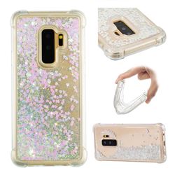 Dynamic Liquid Glitter Sand Quicksand Star TPU Case for Samsung Galaxy S9 Plus(S9+) - Pink