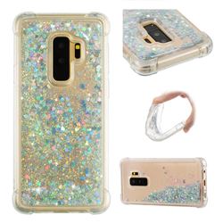 Dynamic Liquid Glitter Sand Quicksand Star TPU Case for Samsung Galaxy S9 Plus(S9+) - Silver