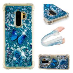 Flower Butterfly Dynamic Liquid Glitter Sand Quicksand Star TPU Case for Samsung Galaxy S9 Plus(S9+)