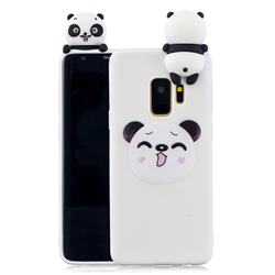 Smiley Panda Soft 3D Climbing Doll Soft Case for Samsung Galaxy S9 Plus(S9+)