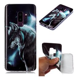 Fierce Wolf Soft TPU Cell Phone Back Cover for Samsung Galaxy S9 Plus(S9+)