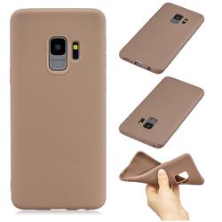 Candy Soft Silicone Phone Case for Samsung Galaxy S9 Plus(S9+) - Coffee