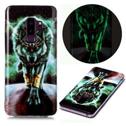 Wolf King Noctilucent Soft TPU Back Cover for Samsung Galaxy S9 Plus(S9+)