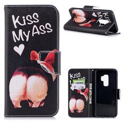 Lovely Pig Ass Leather Wallet Case for Samsung Galaxy S9 Plus(S9+)
