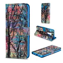 Color Tree 3D Painted Leather Wallet Case for Samsung Galaxy S9 Plus(S9+)