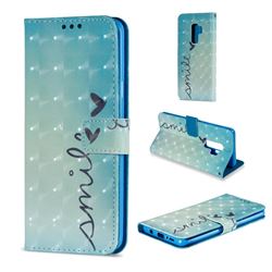 Smile Butterfly 3D Painted Leather Wallet Case for Samsung Galaxy S9 Plus(S9+)