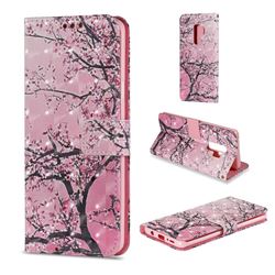 Cherry Tree 3D Painted Leather Wallet Case for Samsung Galaxy S9 Plus(S9+)