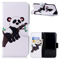 Tree Panda Leather Wallet Case for Samsung Galaxy S9 Plus(S9+)