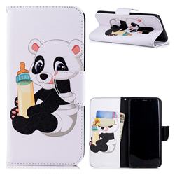 Baby Panda Leather Wallet Case for Samsung Galaxy S9 Plus(S9+)
