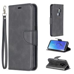 Classic Sheepskin PU Leather Phone Wallet Case for Samsung Galaxy S9 Plus(S9+) - Black