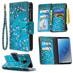 Blue Plum Binfen Color BF03 Retro Zipper Leather Wallet Phone Case for Samsung Galaxy S9 Plus(S9+)