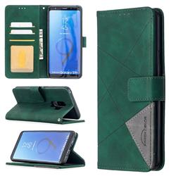 Binfen Color BF05 Prismatic Slim Wallet Flip Cover for Samsung Galaxy S9 Plus(S9+) - Green