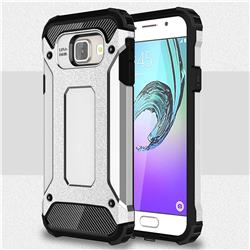 King Kong Armor Premium Shockproof Dual Layer Rugged Hard Cover for Samsung Galaxy A3 2016 A310 - Technology Silver