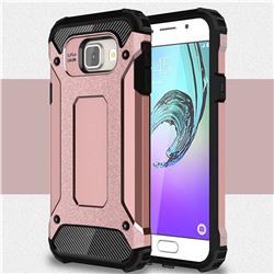 King Kong Armor Premium Shockproof Dual Layer Rugged Hard Cover for Samsung Galaxy A3 2016 A310 - Rose Gold